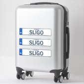 County Sligo Iers Reg Bord Decal Stickers x3 (Koffer)