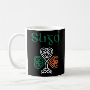 County Sligo Shamrock Ierland vlag Craic en Ceol Koffiemok