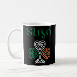 County Sligo Shamrock Ierland vlag Craic en Ceol Koffiemok