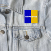 County Tipperary Flag Badge Vierkante Button 5,1 Cm (In situ)