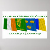 County Tipperary Flags Poster (Voorkant)