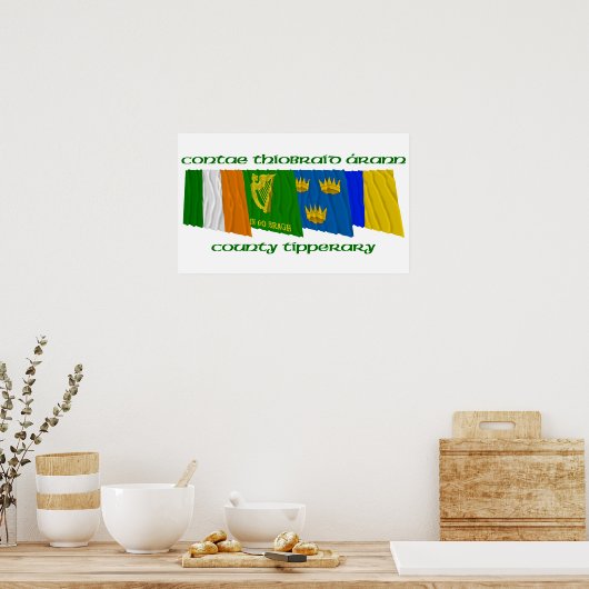 County Tipperary Flags Poster (Keuken)