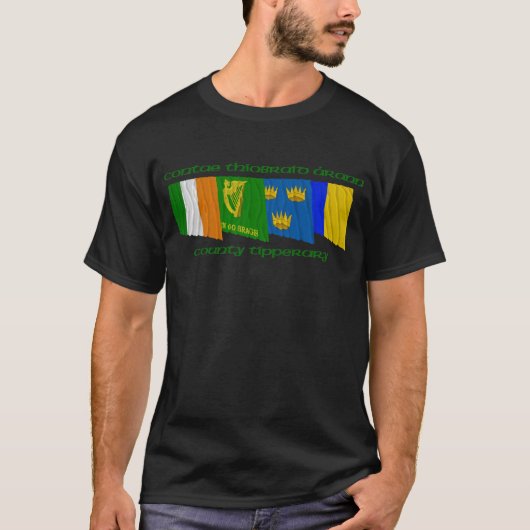 County Tipperary Flags T-shirt (Voorkant)