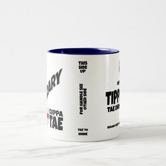 County Tipperary Ierland Two-Tone Coffee Mok (Center)