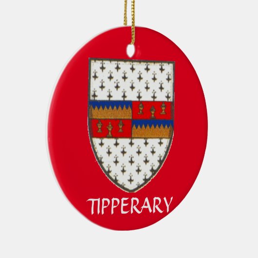 County Tipperary Ireland Kerstversier Keramisch Ornament (Rechts)