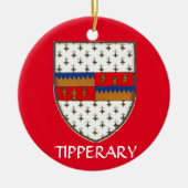 County Tipperary Ireland Kerstversier Keramisch Ornament (Voorkant)