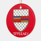County Tipperary Ireland Kerstversier Keramisch Ornament (Links)