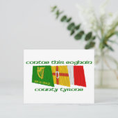 County Tyrone Flags Briefkaart (Staand voorkant)