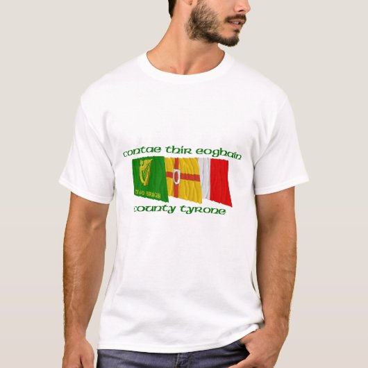 County Tyrone Flags T-shirt (Voorkant)