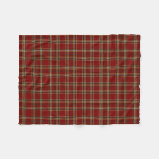 County Tyrone Irish Tartan Fleece Deken (Voorkant (Horizontaal))