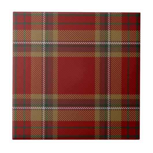 County Tyrone Irish Tartan Tegeltje (Voorkant)