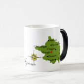 County Tyrone Map & Crest Mokken (Voorkant rechts)