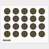 County Waterford Irish Tartan Ronde Sticker (Vel)