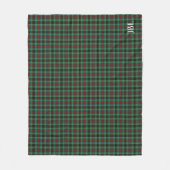 County Waterford Tartan Monogram Fleece Deken (Voorkant)