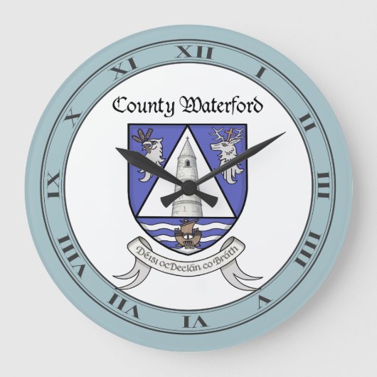 County Waterford Wall Clock Grote Klok (Voorkant)