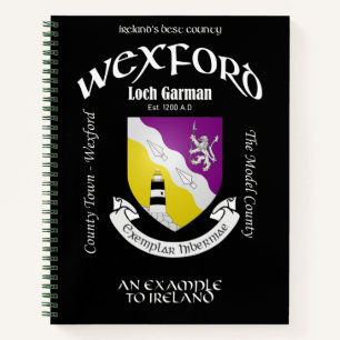County Wexford Ireland Crested Notebook Notitieboek