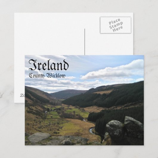 County Wicklow, Ierland Briefkaart (Voorkant / Achterkant)