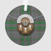 County Wicklow Irish Tartan en Sporran Ornament (achterkant)