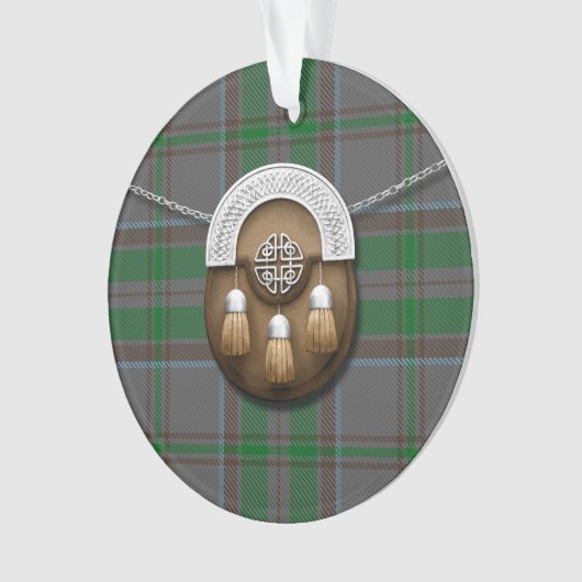 County Wicklow Irish Tartan en Sporran Ornament (voorkant)