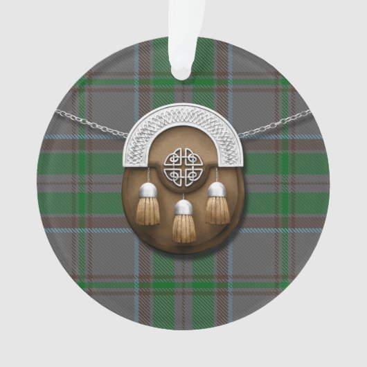 County Wicklow Irish Tartan en Sporran Ornament (voorkant)