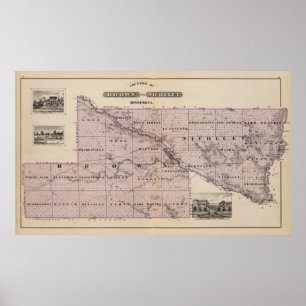 County's Brown en Nicollet, Minnesota Poster