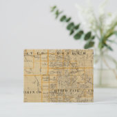 County's Clay, Wilkin, Becker en Minnesota Briefkaart (Staand voorkant)