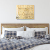 County's Clay, Wilkin, Becker en Minnesota Canvas Afdruk (Insitu (Slaapkamer))