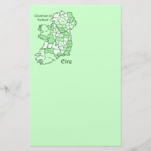 County's of Ireland Map Briefpapier