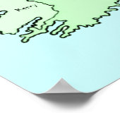 County's of Ireland Map Poster (Hoek)