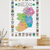 County's of Ireland Poster (Keuken)