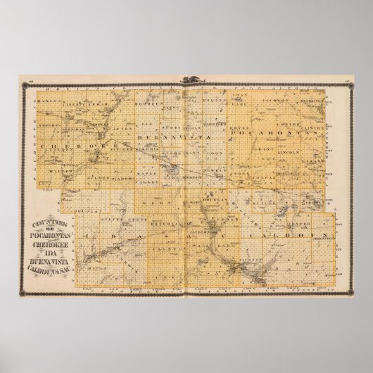 County's Pocahontas, Cherokee Poster (Voorkant)