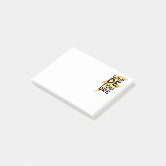 Coup de Foudre - Lightning Strike French Post-it® Notes (Schuin)