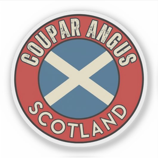 Coupar Angus, Schotland Sticker (Voorkant)