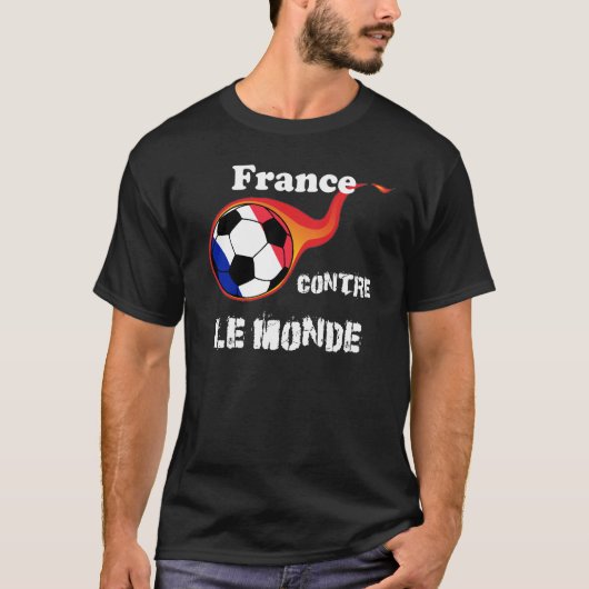 Coupe du Monde - Frankrijk versus Le Monde T-shirt (Voorkant)