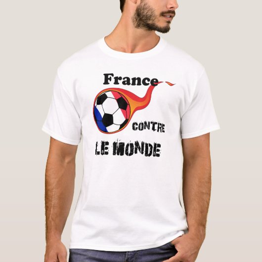 Coupe du Monde - Frankrijk versus Le Monde T-shirt (Voorkant)