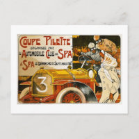 Coupe Pilette Spaans Poster Automobiel