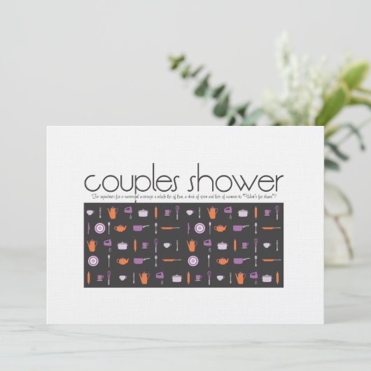 Coupeschower - Uitnodiging - Keuken (Staand voorkant)