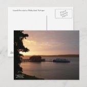 Coupeville Pier op het Briefkaart Dusk (Voorkant / Achterkant)