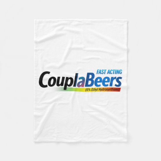 Couplabeers Couple Of Beers Funny Meme Fast Acting Fleece Deken (Voorkant)