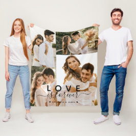 Couple 4 Foto collage Fleece Deken