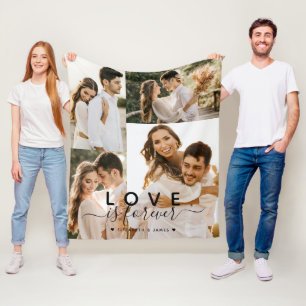 Couple 4 Foto collage Fleece Deken