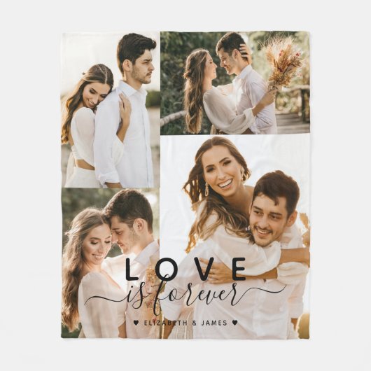 Couple 4 Foto collage Fleece Deken (Voorkant)