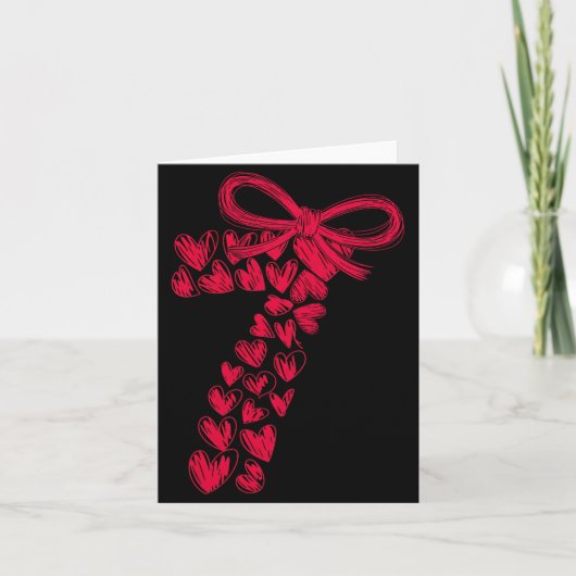 Couple 7 67 - Cute Six Seven Hearts Matching 67 Va Kaart (Voorkant)