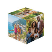 Couple Anniversary Personalized Photo Cube Gift Kubus (Voorkant hoekig)