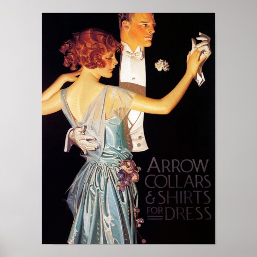 Couple, Arrow collars and shirts for Dress, 1923 Poster (Voorkant)