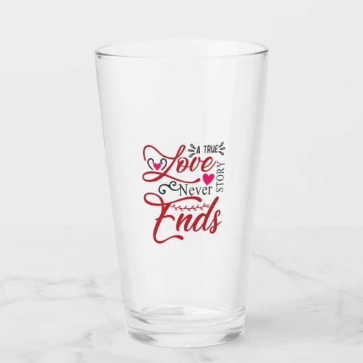 Couple Art A True Love Story Never End Glas (Voorkant)