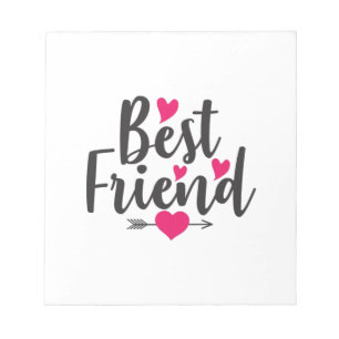 Couple Art Heart Best Friend Notitieblok