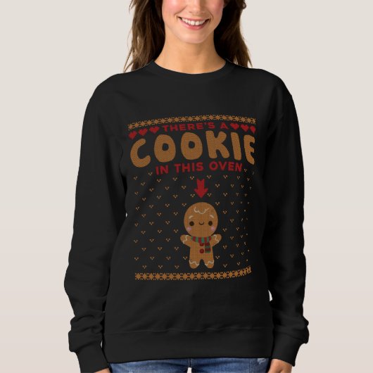 Couple Cookies In The Oven Ugly Christmas Matching Trui (Voorkant)