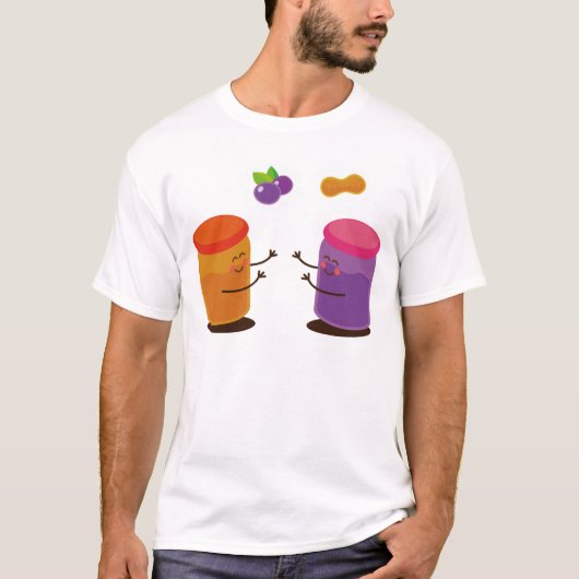 Couple Cute PBJ T-shirt (Voorkant)