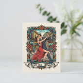 Couple dancing the tango in Argentina Briefkaart (Staand voorkant)